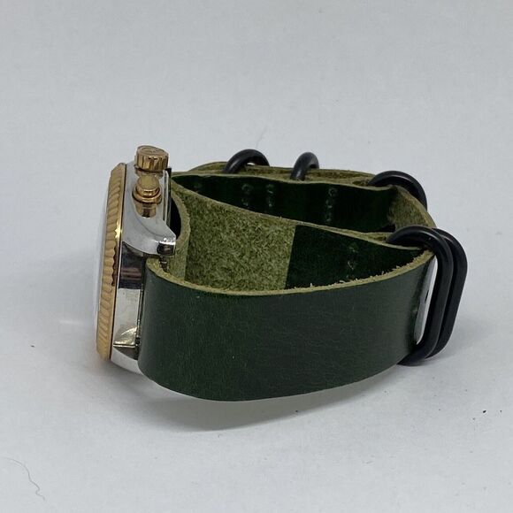 Michael Kors MK5735 Women's Green Leather Analog Dial Quartz Wrist Watch RQ227 - Picture 9 of 12